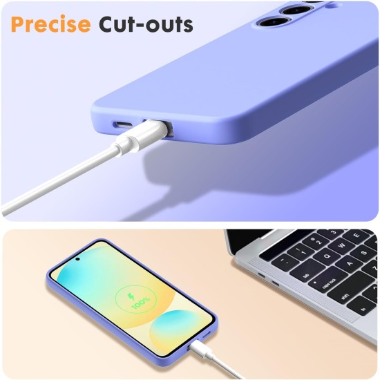 Husa Soft Touch, slim, ALC Mobile, anti soc, compatibila cu Samsung Galaxy S25 Fe, Lila Tpu Husa Soft Touch, slim, ALC Mobile, anti soc, compatibila cu Samsung Galaxy S25 Fe, Lila Tpu