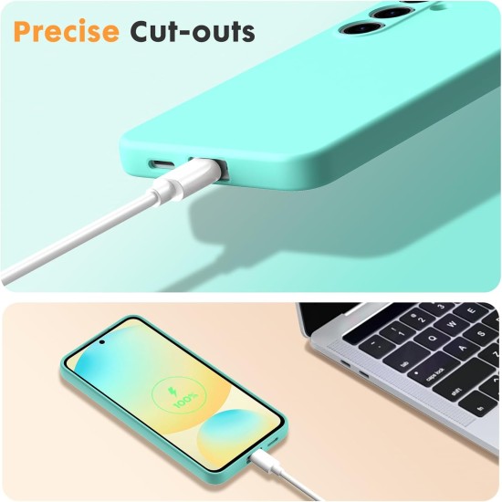 Husa Soft Touch, slim, ALC Mobile, anti soc, compatibila cu Samsung Galaxy S24 Fe, Turqoise Tpu Husa Soft Touch, slim, ALC Mobile, anti soc, compatibila cu Samsung Galaxy S24 Fe, Turqoise Tpu