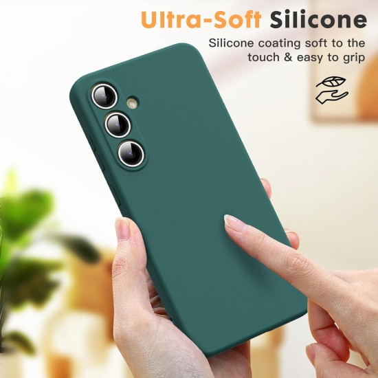 Husa Soft Touch, slim, ALC Mobile, anti soc, compatibila cu Samsung Galaxy S24 Fe, Verde Inchis Tpu Husa Soft Touch, slim, ALC Mobile, anti soc, compatibila cu Samsung Galaxy S24 Fe, Verde Inchis Tpu