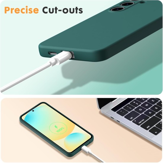 Husa Soft Touch, slim, ALC Mobile, anti soc, compatibila cu Samsung Galaxy S24 Fe, Verde Inchis Tpu Husa Soft Touch, slim, ALC Mobile, anti soc, compatibila cu Samsung Galaxy S24 Fe, Verde Inchis Tpu