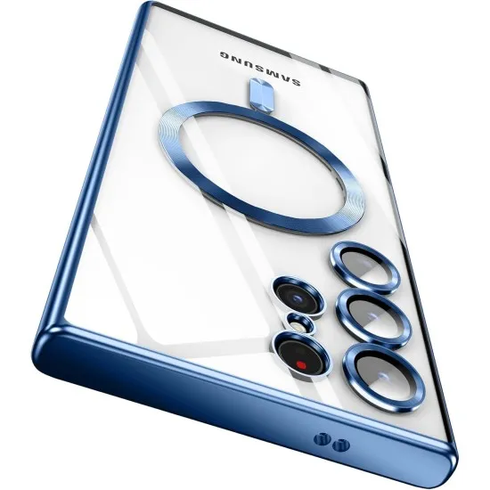 Husa compatibila cu Samsung Galaxy S25 Ultra, ALC MOBILE, pentru telefon mobil cu protectie pentru camera, Tehnologie MagSafe, rezistenta la socuri, contur Albastru Husa compatibila cu Samsung Galaxy S25 Ultra, ALC MOBILE, pentru telefon mobil cu protectie pentru camera, Tehnologie MagSafe, rezistenta la socuri, contur Albastru