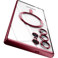 Husa compatibila cu Samsung Galaxy S24 Ultra, ALC MOBILE, pentru telefon mobil cu protectie pentru camera, Tehnologie MagSafe, rezistenta la socuri, contur Rosu Husa compatibila cu Samsung Galaxy S24 Ultra, ALC MOBILE, pentru telefon mobil cu protectie pentru camera, Tehnologie MagSafe, rezistenta la socuri, contur Rosu