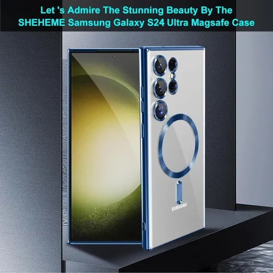 Husa compatibila cu Samsung Galaxy S25 Ultra, ALC MOBILE, pentru telefon mobil cu protectie pentru camera, Tehnologie MagSafe, rezistenta la socuri, contur Albastru Husa compatibila cu Samsung Galaxy S25 Ultra, ALC MOBILE, pentru telefon mobil cu protectie pentru camera, Tehnologie MagSafe, rezistenta la socuri, contur Albastru