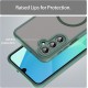 Husa Matte MagSafe pentru Samsung Galaxy A26, protectie completa, contur verde