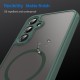 Husa Matte MagSafe pentru Samsung Galaxy A26, protectie completa, contur verde
