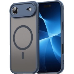 Husa Matte MagSafe pentru IPhone 17 Air, protectie completa, contur albastru