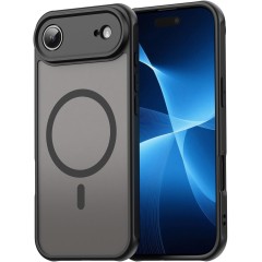 Husa Matte MagSafe pentru IPhone 17 Air, protectie completa, contur negru