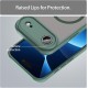 Husa Matte MagSafe pentru IPhone 17 Air, protectie completa, contur verde