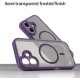 Husa Matte MagSafe pentru IPhone 17, protectie completa, contur mov