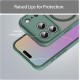 Husa Matte MagSafe pentru IPhone 17 Pro Max, protectie completa, contur verde