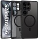 Husa Matte MagSafe pentru Samsung Galaxy S25 Ultra 5G, protectie completa, contur negru