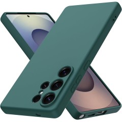 Husa Soft Touch, compatibila cu Samsung Galaxy S25 Ultra, Verde Inchis Tpu
