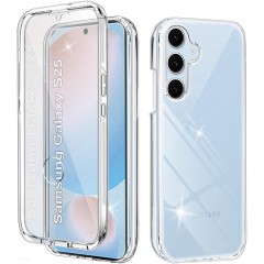 Husa 360 ALC Mobile, compatibila cu Samsung Galaxy S25, V2 Transparent fata+spate Husa 360 ALC Mobile, compatibila cu Samsung Galaxy S25, V2 Transparent fata+spate
