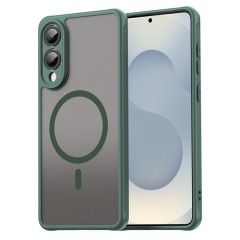 Husa Matte MagSafe pentru Samsung Galaxy S25 Edge , protectie completa, contur verde Husa Matte MagSafe pentru Samsung Galaxy S25 Edge , protectie completa, contur verde