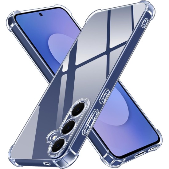 Husa Anti soc, transparenta compatibila cu Samsung Galaxy S25 Fe