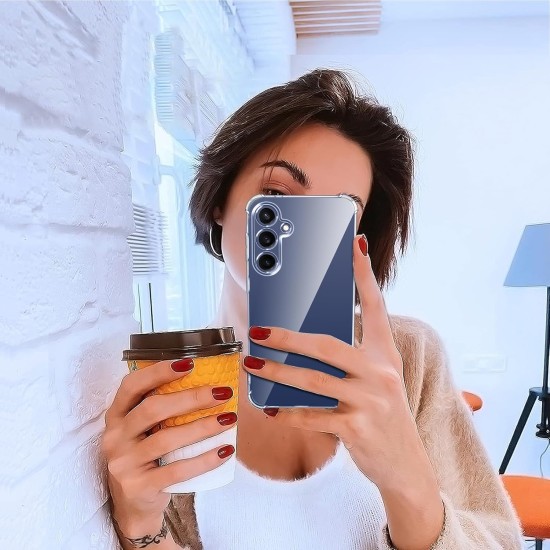 Husa Anti soc, transparenta compatibila cu Samsung Galaxy S25 Fe