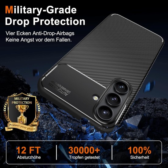 Husa Alc Mobile auto focus carbon compatibila cu Samsung Galaxy S25 Fe