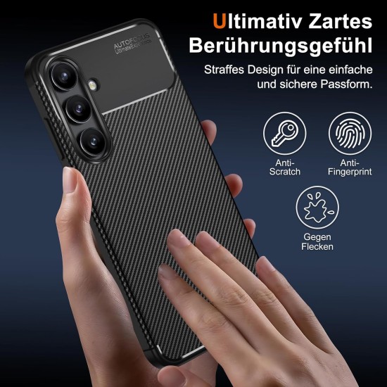 Husa Alc Mobile auto focus carbon compatibila cu Samsung Galaxy S25 Fe