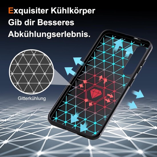 Husa Alc Mobile auto focus carbon compatibila cu Samsung Galaxy S25 Fe