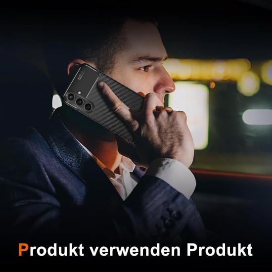 Husa Alc Mobile auto focus carbon compatibila cu Samsung Galaxy S25 Fe