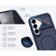Husa antisoc compatibila cu MagSafe pentru Samsung Galaxy S26, Matrix, albastru