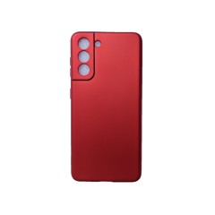 Husa compatibila cu Samsung Galaxy S21 Plus - Silicon Slim, Rosu