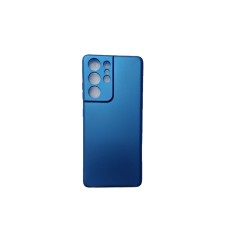 Husa compatibila cu Samsung Galaxy S21 Ultra - Silicon Slim, Albastru Husa compatibila cu Samsung Galaxy S21 Ultra - Silicon Slim, Albastru