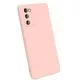 Husa Liquid soft touch compatibila cu Samsung Galaxy S20 FE, Baby Pink, ALC