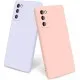 Husa Liquid soft touch compatibila cu Samsung Galaxy S20 FE, Baby Pink, ALC