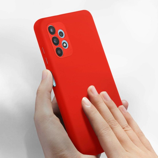 Husa Liquid soft touch compatibila cu Samsung Galaxy A32 5G, Lady in Red, ALC