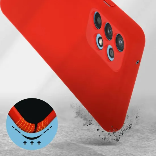 Husa Liquid soft touch compatibila cu Samsung Galaxy A52, Lady in Red, ALC