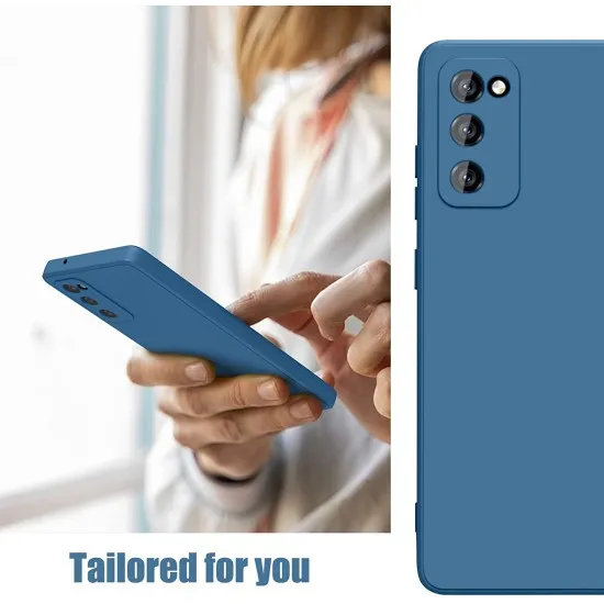 Husa Liquid soft touch compatibila cu Samsung Galaxy S20 FE, Blue Cobalt, ALC Husa Liquid soft touch compatibila cu Samsung Galaxy S20 FE, Blue Cobalt, ALC