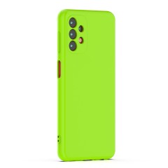 Husa Liquid soft touch compatibila cu Samsung Galaxy A32 5G, Green Neon, ALC Husa Liquid soft touch compatibila cu Samsung Galaxy A32 5G, Green Neon, ALC