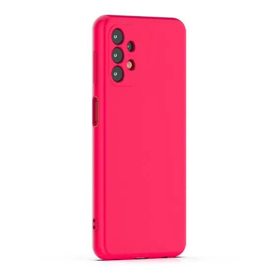 Husa Liquid soft touch compatibila cu Samsung Galaxy A32 5G, Hot Pink, ALC Husa Liquid soft touch compatibila cu Samsung Galaxy A32 5G, Hot Pink, ALC