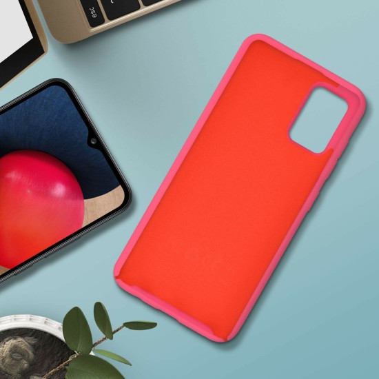 Husa Liquid soft touch compatibila cu Samsung Galaxy A03s, Lady in Red, ALC
