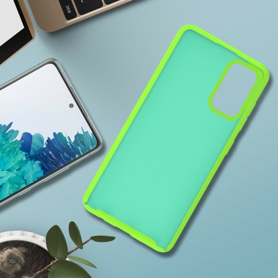 Husa Liquid soft touch compatibila cu Samsung Galaxy A03s, Green Neon, ALC