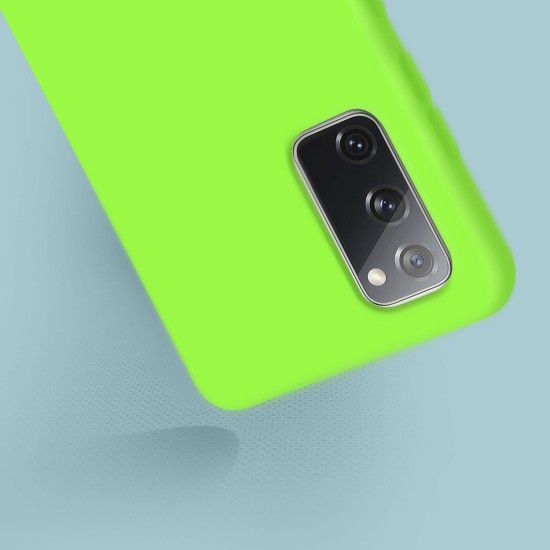 Husa Liquid soft touch compatibila cu Samsung Galaxy A03s, Blue Cobalt, ALC