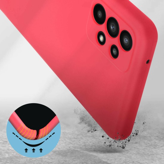 Husa Liquid soft touch compatibila cu Samsung Galaxy A03s, Lady in Red, ALC