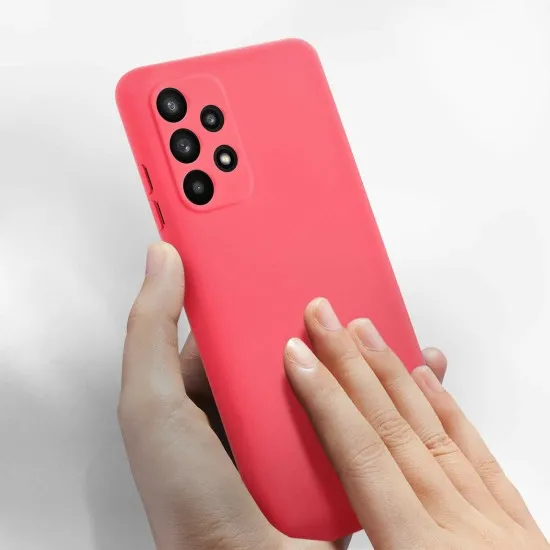 Husa Liquid soft touch compatibila cu Samsung Galaxy A32 5G, Hot Pink, ALC
