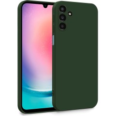 Husa Soft Touch, compatibila cu Samsung Galaxy A25, Verde Inchis Tpu