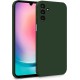 Husa Soft Touch, compatibila cu Samsung Galaxy A25, Verde Inchis Tpu