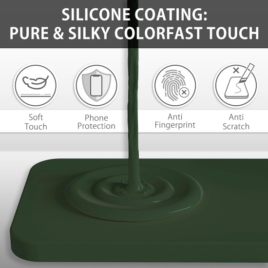 Husa Soft Touch, compatibila cu Samsung Galaxy A25, Verde Inchis Tpu