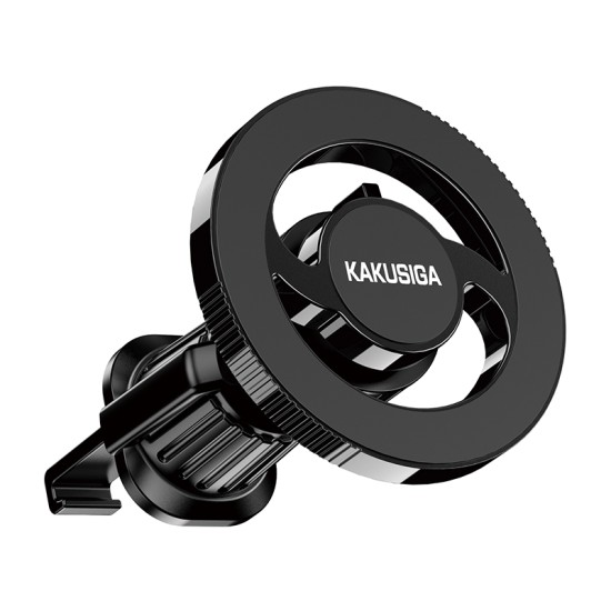 Suport Auto Magnetic Telefon Kaku KSC-1164, Prindere Ventilatie cu Cleme, Rotire 360, Universal, Negru