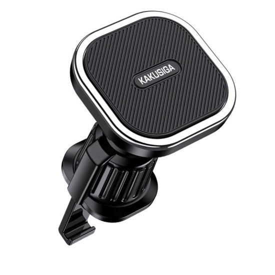 Suport Auto Magnetic pentru Telefon Kaku KSC-1166, Prindere Ventilatie cu Cleme, Rotire 360, Compatibil Universal, Negru