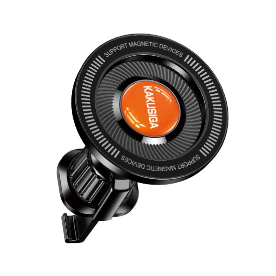 Suport Auto Magnetic pentru Telefon Kakusiga KSC-1719, Prindere Ventilatie, Rotire 360, Compatibil Universal, Negru