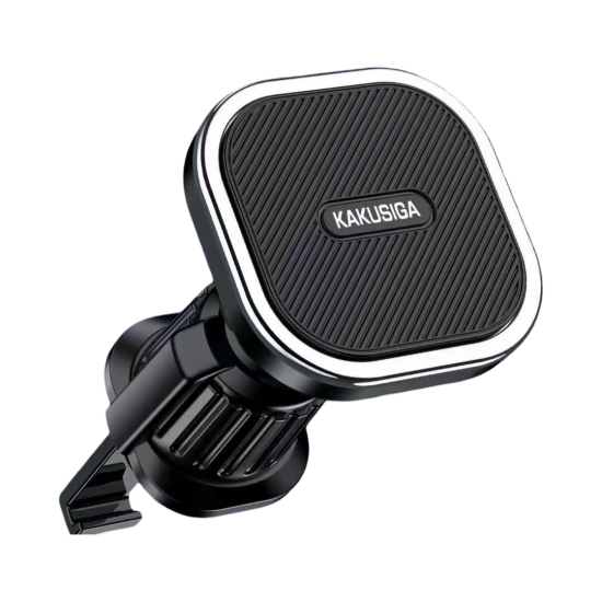 Suport Auto Magnetic pentru Telefon Kakusiga KSC-1736, Prindere Ventilatie cu Cleme, Rotire 360, Compatibil Universal, Negru