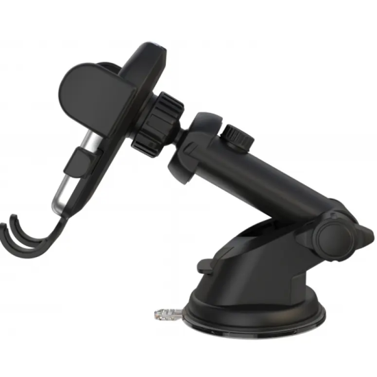 Suport Auto Telefon XO C77, Prindere cu Ventuza pentru Bord sau Parbriz, Rotire 360, Reglabil, Compatibil Universal, Negru