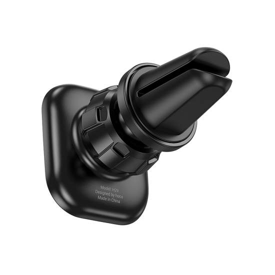 Suport Auto Magnetic pentru Telefon Hoco H72, Prindere Ventilatie cu Cleme, Rotire 360, Compatibil Universal, Negru