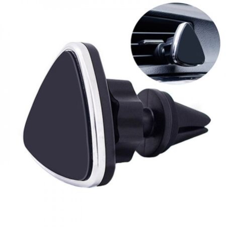 Suport auto pentru grila de ventilatie, magnetic pentru telefon sau tableta, negru