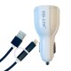 Kit Incarcator Auto, Accesorii GSM 2in1 Incarcare Auto, conector Lightning+MicroUSB